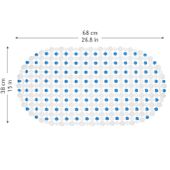 Antypoślizgowa mata do kąpieli 68X38 Winyl (PVC) Tatkraft Lotus