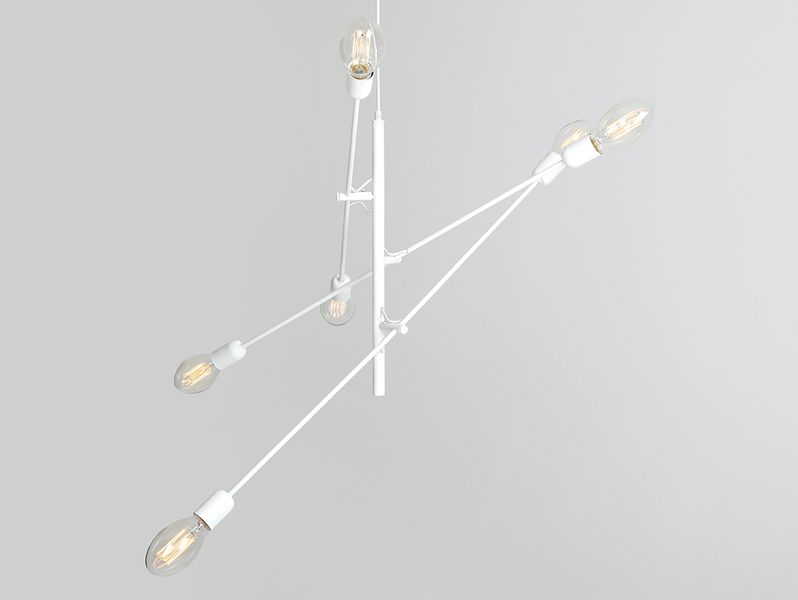 Lampa wisząca TWIGO 6 – biały zdjęcie 2