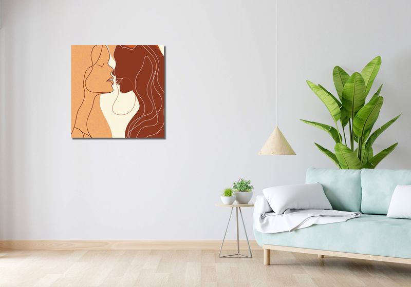 Obraz 70x70cm Zmysłowość Syntez zdjęcie 2
