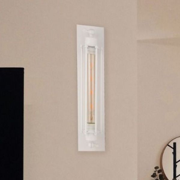 Kinkiet ścienny do salonu Retro Loft ABIGALI-KR-E27-WHITE retro biały zdjęcie 2
