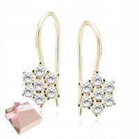 SREBRNE KOLCZYKI 925 DZIECKO DZIEWCZYNKA KWIATUSZKI chrzest roczek komunia