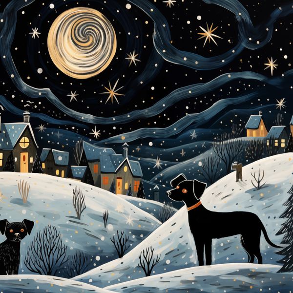 Plakat 90x90cm Nocny Psi Patrol zdjęcie 1