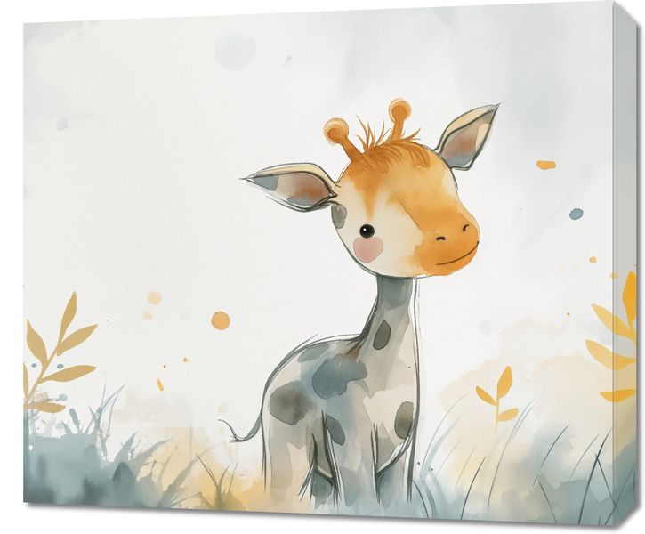 Obraz 70x60cm Mała Żyrafka zdjęcie 1