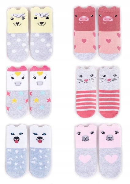 6-PAK Skarpetki ANTYPOŚLIZGOWE ABS skarpety 20 - 22 zdjęcie 1