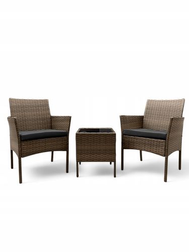 ZESTAW MEBLI OGRODOWYCH NM04 MTG MEBLE OGRODOWE TECHNORATTAN BRĄZ JASNY na Arena.pl