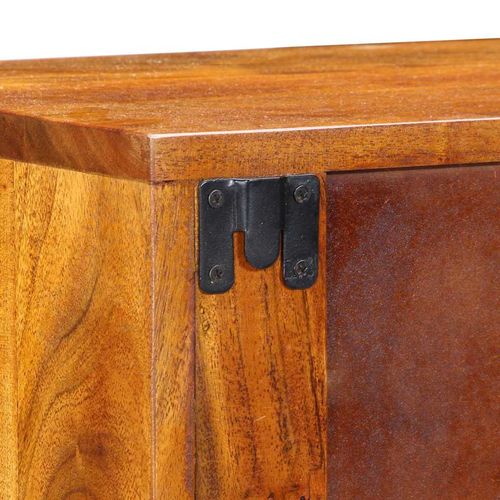 Szafka Nocna 2 pcs Brązowy 35 x 30 x 22 cm lite drewno akacjowe na Arena.pl