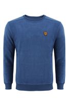 Sweter ze skórką Arsen niebieski Rozmiar - M