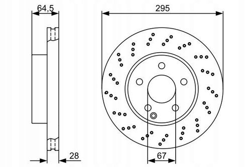 TARCZA HAM PRZOD 295X28 V BOSCH na Arena.pl