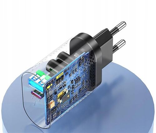 SZYBKA ŁADOWARKA SIECIOWA GaN 65W DO TELEFONU USB-C PD QC MOCNY ZASILACZ na Arena.pl