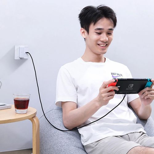 Kabel przewód w opocie USB-C - USB-C PD QC FCP 100W 5A 480Mb/s 1.5m - szary na Arena.pl