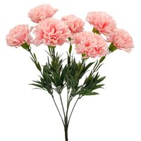 GOŹDZIK SZTUCZNY RÓŻOWY BUKIET SZTUCZNE KWIATY GOŹDZIKI BUKIET GOŹDZIKÓW