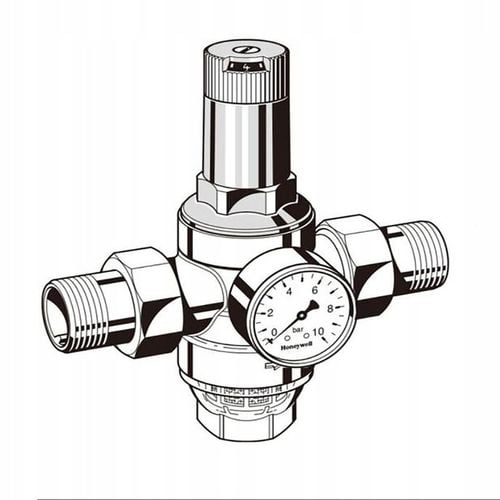 REDUKTOR CIŚNIENIA WODY MOSIĘŻNY 1" DN25 Z FILTREM I MANOMETREM 3/4 na Arena.pl