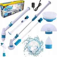ELEKTRYCZNA SZCZOTKA OBROTOWA CZYSZCZENIA SZOROWANIA BEZPRZEWODOWA SPIN MOP