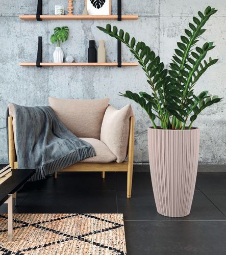 Doniczka okrągła Mika 30 cm z wkładem | Biały na Arena.pl