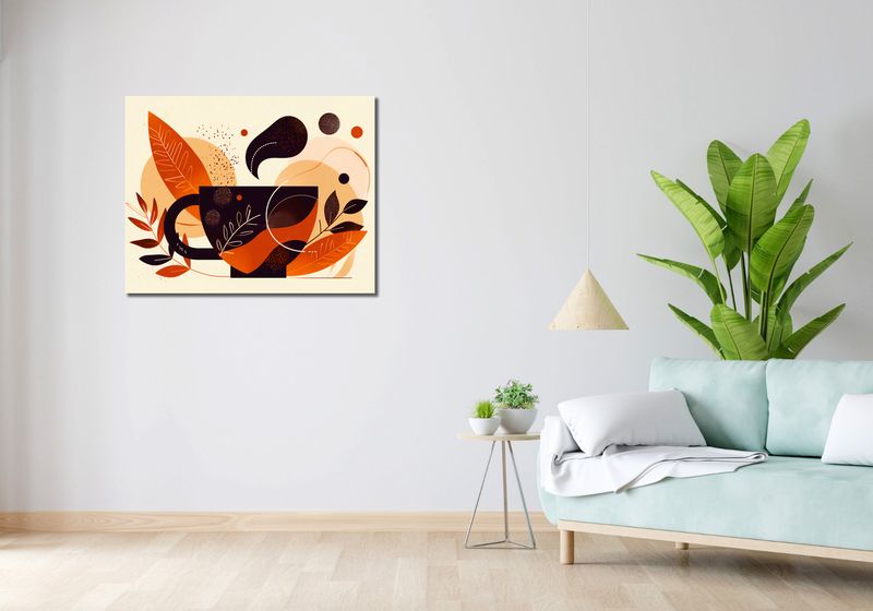 Obraz 90x70cm Wachlarz Ciepła zdjęcie 2