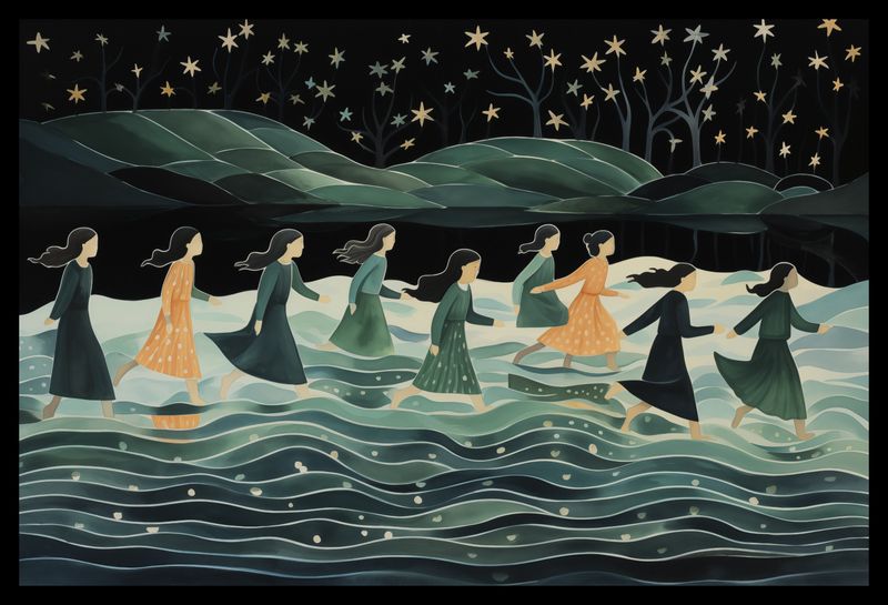 Plakat 45x30cm Nocna Procesja zdjęcie 2