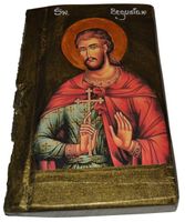 Ikona Święty Bogusław patron Polski miast Gdańska, Krakowa i Poznania