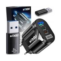 Ładowarka sieciowa Webski 58W 2xUSB-C PD 20W + USB QuickCharge 3.0 18W