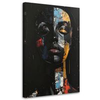 Obraz na płótnie do salonu sypialni, Portret kobiety abstrakcyjny