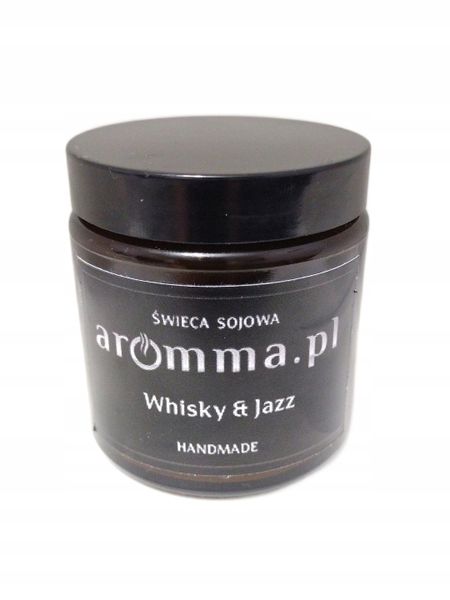 INTENSYWNA ŚWIECA SOJOWA WHISKY & JAZZ 120ML EKSLUZYWNA NUTA AROMMA zdjęcie 3