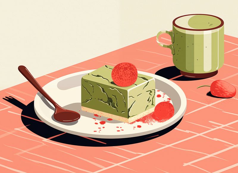 Plakat 55x40cm Deser Matcha zdjęcie 1