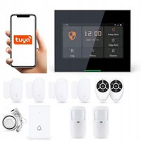 BEZPRZEWODOWY ALARM z LCD 4.3' GSM WiFi SMS DZWONEK TUYA SMART PO POLSKU