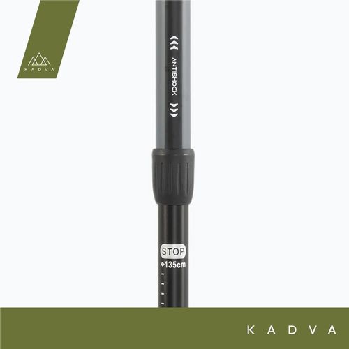 Kije turystyczne KADVA Torre szary 65-135cm KARBONOWE SYSTEM QUICK LOCK na Arena.pl