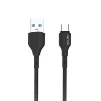 beline kabel 25w usb-a/usb-c 1m          czarny/black blncbc01