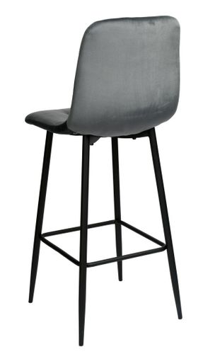 Hoker barowy Hamilton grafitowy Velvet na Arena.pl