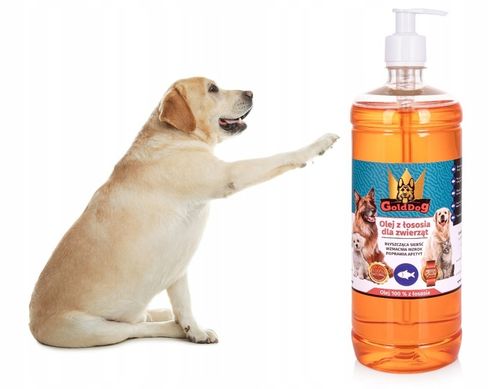 GoldDog Olej z Łososia 1l dla psa i kota na Arena.pl