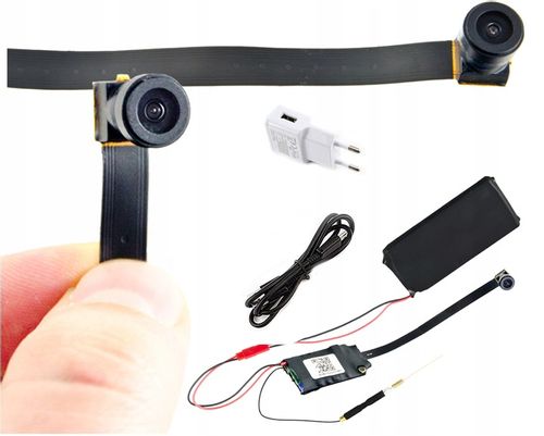 UKRYTA MINI MAŁA KAMERA IP WiFi DETEKCJA FULL HD SZPIEGOWSKA ANDROID IOS na Arena.pl