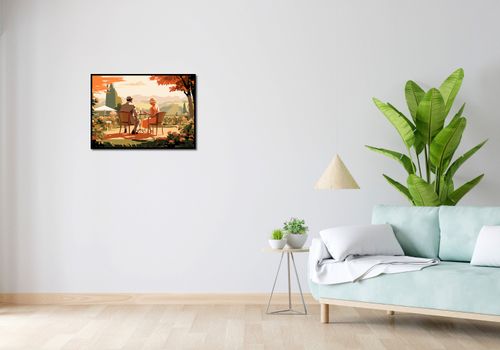 Plakat 70x50cm Retro Randka na Arena.pl