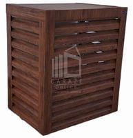 Osłona pompy ciepła 80x40x120 cm ciemny orzech ID476