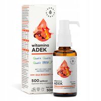 Aura Herbals ADEK witamina A + D3 + E + K2 dla rodziny krople 50 ml
