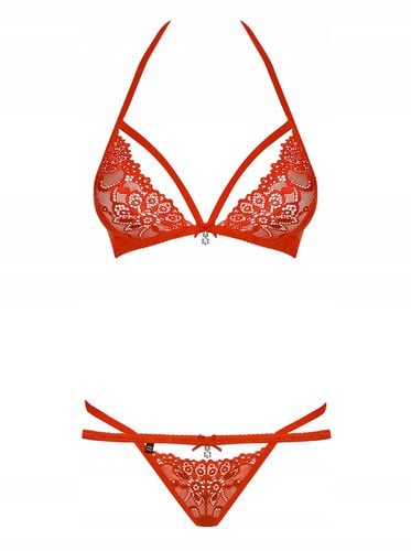 Czerwona bielizna Obsessive 838-SET-3 na Arena.pl