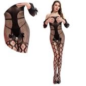 Bodystocking Z Otwartymi Piersiami I Krokiem 026