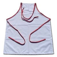 Fartuch Kuchenny PREMIUM Czerwony w Białe Kropki Sublimacja Termotransfer