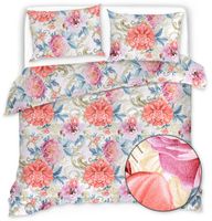 Pościel Satyna Bawełniana 180X200 - Kwiecista