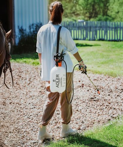 Ręczny OPRYSKIWACZ CIŚNIENIOWY Duża Pojemność 5L REGULACJA Zraszania Lanca na Arena.pl