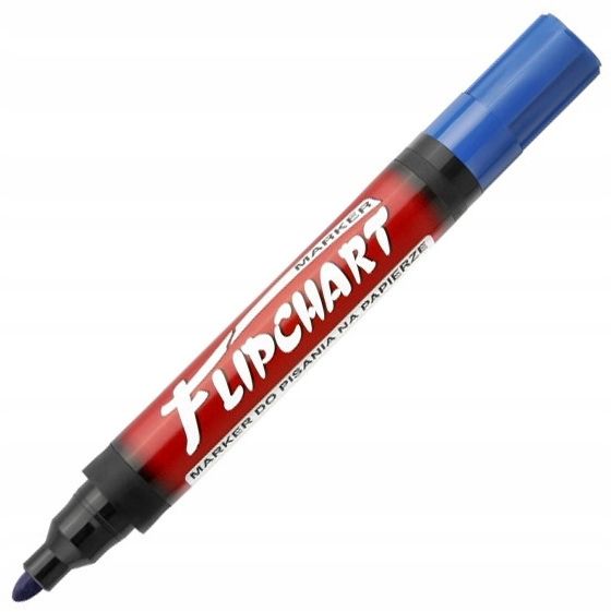 marker flipchart koń.okrągła niebieski a'12 zdjęcie 3