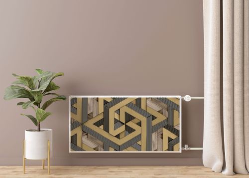 MASKOWNICA Magnetyczna Na Grzejnik Abstrakcyjna Mozaika 120cm x 60cm na Arena.pl