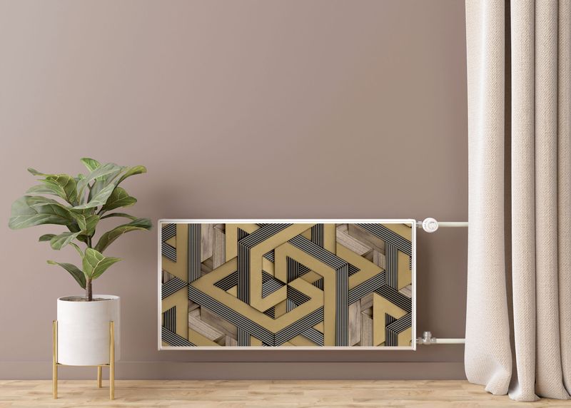 MASKOWNICA Magnetyczna Na Grzejnik Abstrakcyjna Mozaika 120cm x 60cm zdjęcie 7