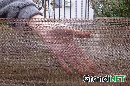 Siatka Osłonowa 1,5x15m 80% Brązowa Przed Wiatrem Sąsiadami Na Panele Płot na Arena.pl