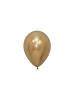 Balony lateksowe Sempertex, Reflex Gold, 12cm, 50szt.