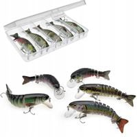 Zestaw 5 x WOBLER Łamany na Szczupaka + Pudełko