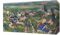 Obraz 50x30cm Auvers, Panoramic View, Paul Cezanne Vintage Salon