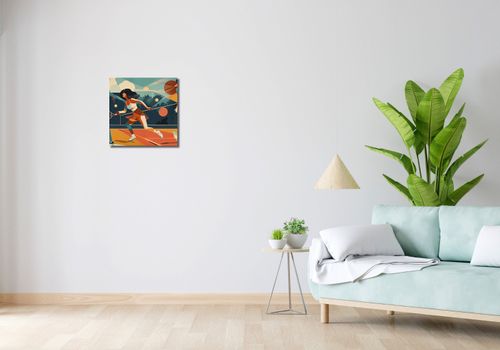 Obraz 40x40cm Mistrzynie Kortu na Arena.pl