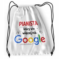 Plecak Dla Pianisty Sportowy Szkolny Worek Torba Z Nadrukiem Ze Zdjęciem