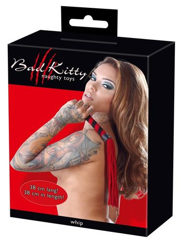 flogger bad kitty czarno czerwony 38 cm na Arena.pl