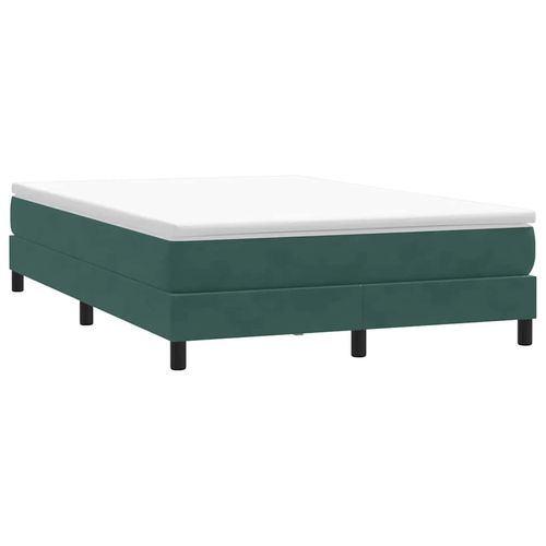 Łóżko typu Box Spring bez materaca Ciemnozielone 140x210 cm na Arena.pl